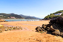 Beach at Mundaka, Basque Country, Spain, July 2015.