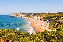 View of Playa Arrietara, Sopelana, Basque Country, Spain. July 2015.