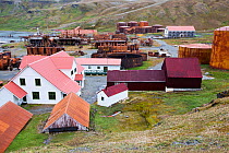 Old whaling station at Grytviken, South Georgia. In its 58 years of operation, it handled 53,761 slaughtered whales, producing 455,000 tons of whale oil and 192,000 tons of whale meat. February 2014