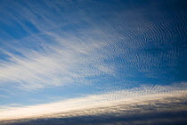 Mackerel skies over Ambleside, Cumbria, England, UK. December 2008