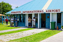Funafuti Airport on Funafuti Atoll, Tuvalu, March 2007.