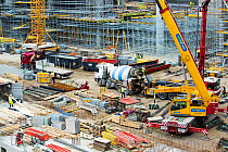 Expansion work at Oslo Airport, Norway. July 2013