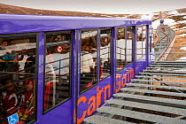 Funicular railway, at Cairngorm  Ski resort in Scotland UK. March 2009