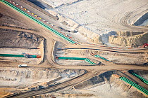 Tar sands mining near Fort McMurray, Alberta, Canada. August 2012