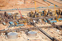 Construction of new tar sands plant, north of Fort McMurray, Alberta, Canada August 2012
