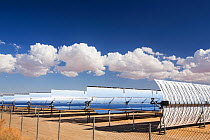 SEGS plant at Kramer Junction, the second largest solar thermal power plant in the world, mojave Desert, California, USA. September 2014