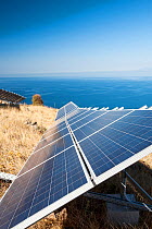 A solar power station on Lemnos, Greece. September 2012