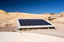 Solar panels in Death Valley. Death Valley is the lowest, hottest, driest place in the USA, with an average annual rainfall of around 2 inches, some years it does not receive any rain at all. October...