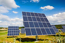 A photo voltaic solar power station near Caravaca, Murcia, Spain. May 2011