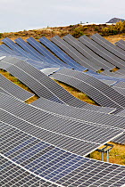 Photo voltaic solar power station near Lucainena de las Torres, Andalucia, Spain. May 2011