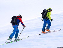 Ski Mountaineering on the Cairngorm plateau, Scotland, UK. January 2013
