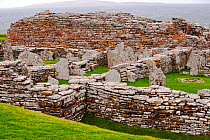 The Broch of Gurness,  the best preserved Broch in Orkney, on mainland island. This defensive building was thought to have been constructed between 100 and 200 BC.