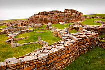 The Broch of Gurness,  the best preserved Broch in Orkney, on mainland island. This defensive building was thought to have been constructed between 100 and 200 BC.