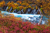 Hraunfossar waterfall, West of Iceland, September 2013.