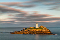 Godrevy Lighthouse, St Ives, Cornwall, England, UK. September 2015.
