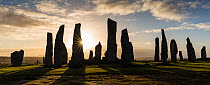 Callanish Standing Stones, Isle of Lewis, Outer Hebrides, Scotland, UK. March 2015.