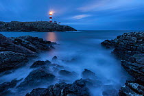 Eilean Glas Lighthouse, Isle of Scalpay, Outer Hebrides, Scotland, UK. March 2015.