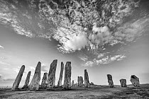 Callanish Standing Stones, Isle of Lewis, Outer Hebrides, Scotland, UK. March 2014.