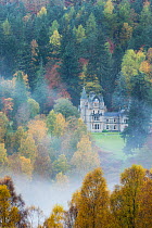 Bonskeid House, traditional Scottish country house, Linn of Tummel, Pitlochry, Perthshire, Scotland, UK. October 2013.