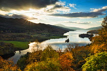 Queen's View, Loch Tummel, Perthshire, Scotland, UK. October, 2014.