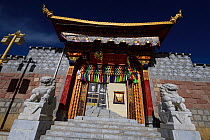 The Tibetan Lamaistic Buddhist Songtsam Monastery, Shangri-La or Xianggelila,  Zhongdian County, Yunnan, China. April 2018.