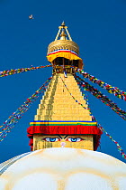 Bauddhanath / Boudhanath Stupa, Kathmandu Valley, Nepal. February 2018.