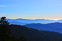 View from Clingmans Dome car park, Tennessee, November 2017