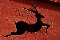 Deer carving in the Taoist Tian Feng Ling Temple, Beiyue Hengshan Mountain, Datong, Hunyuan County, Shanxi Province, China