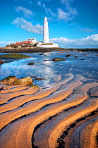 St Mary&#39;s Lighthouse, Whitley Bay, Tyne and Wear, England, UK, February 2006.