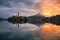 Lake Bled at sunrise, Slovenia, October 2014.