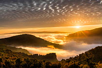 Sunrise in the Eastern Rhodope Mountains, Bulgaria. November 2015
