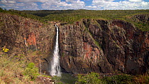 Wide angle shot of Wallaman Falls, Wet Tropics World Heritage Area, Ingham, Queensland, Australia. 2017.