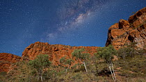 Timelapse from day to night of  the Bungle Bungle Range lit by the full moon, Purnululu National Park, Western Australia, 2016.