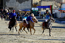 Polo tournament at 3520 meters altitude, Leh city. Ladakh, India, September 2018.