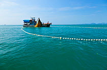 Fishing on the Krabi coast. Krabi province, Andaman Sea, Thailand,