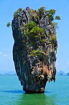 Ko Tapu Island - James Bond Island. Phang Nga Bay, Andaman Sea, Thailand,
