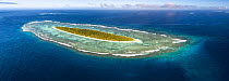 Aerial panorama of Taula Island in the Vava'u island group, Kingdom of Tonga
