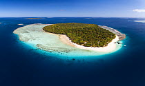 Aerial panorama of Eueiki Island, Vava'u island group of the Kingdom of Tonga