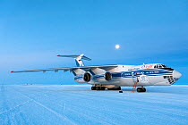 Antarctic Logistics Centre International aeroplane Novolazarevskaya Station, Atka Bay, Queen Maud Land, Antarctica. November 2017.