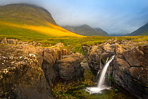 Waterfall by Dibidil, Isle of Rum, Scotland, UK, September 2015.