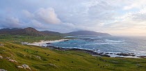 Evening on the west coast of the Isle of Barra, Outer Hebrides, Scotland, UK, September 2014.