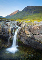 Waterfall by Dibidil, Isle of Rum, Scotland.