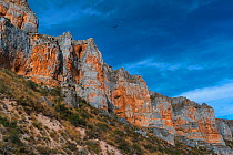 Cliffs in Hoces del Rio Riaza Natural Park, Castille and Leon, Spain, October 2018.