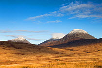 Paps of Jura with light dusting of snow in early spring , Scotland, UK. April 2016.