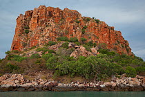 Prominent rock formation on Raft Point, Doubtful Bay, The Kimberley, Western Australia. 2015.
