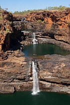 Mitchell Falls in dry season with little flow. The Kimberley, Western Australia. 2015.