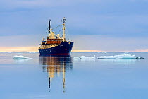 Expedition ship M/S Stockholm, Svalbard, July.
