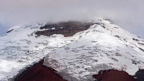 View of the snowcapped Cotopaxi Volcano in the Ecuadorian Andes, 2018. (non-ex)