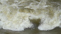Slow motion clip of a standing wave in the Rio Toachi, Santo Domingo Province,Ecuador, February 2018. (non-ex)