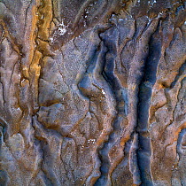 Cracks in mud volcanoes, Azerbaijan.